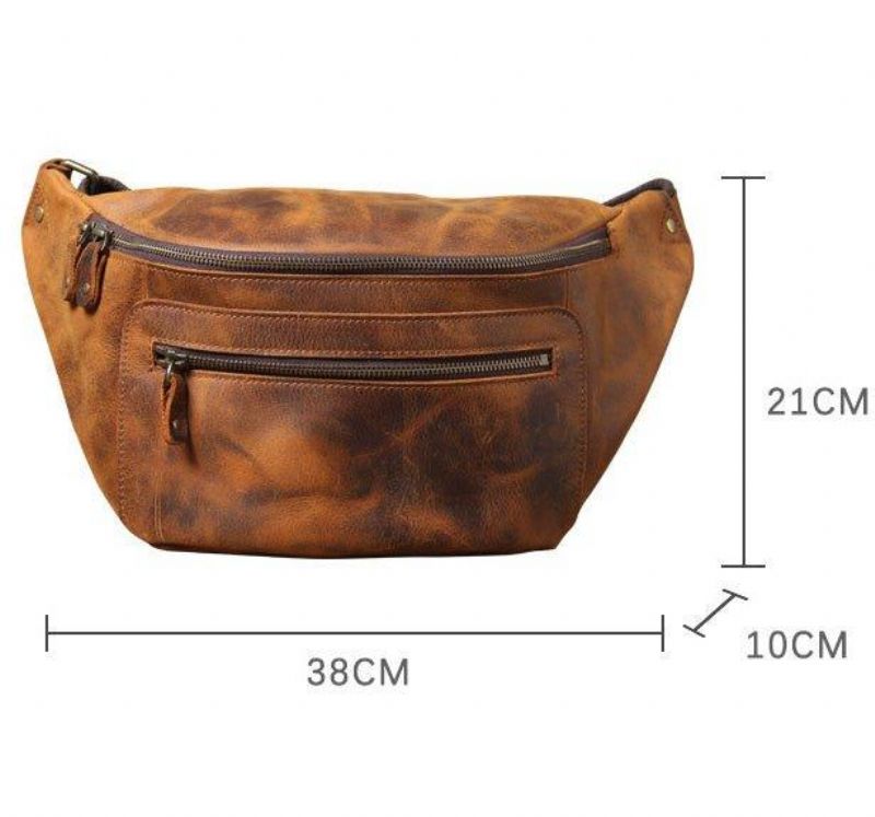 Bőr Cross Body Táska Férfiaknak