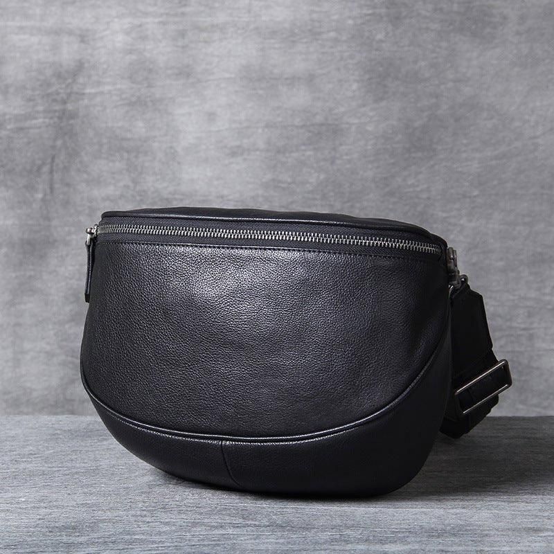 Bőr Crossbody Sling Csomag Férfiaknak