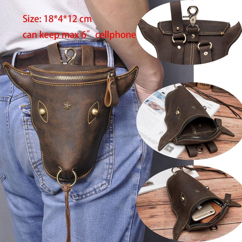 Cool Cow Head Comb Fanny Pack