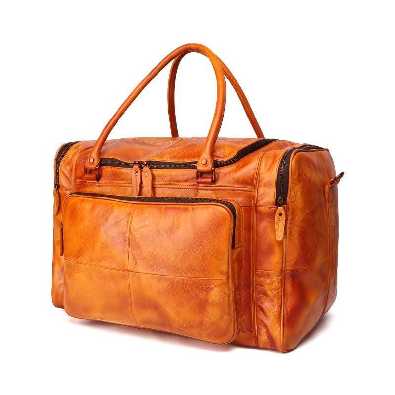 Designer Weekender Bag Növényi Bőrből Cserzett