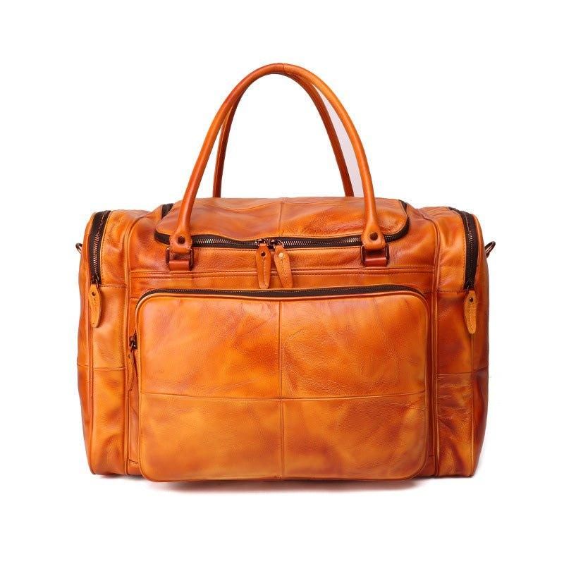 Designer Weekender Bag Növényi Bőrből Cserzett