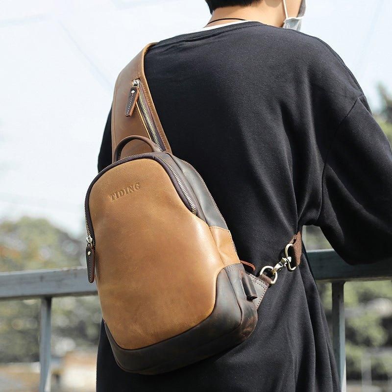 Férfi Crossbody Bőr Csomag