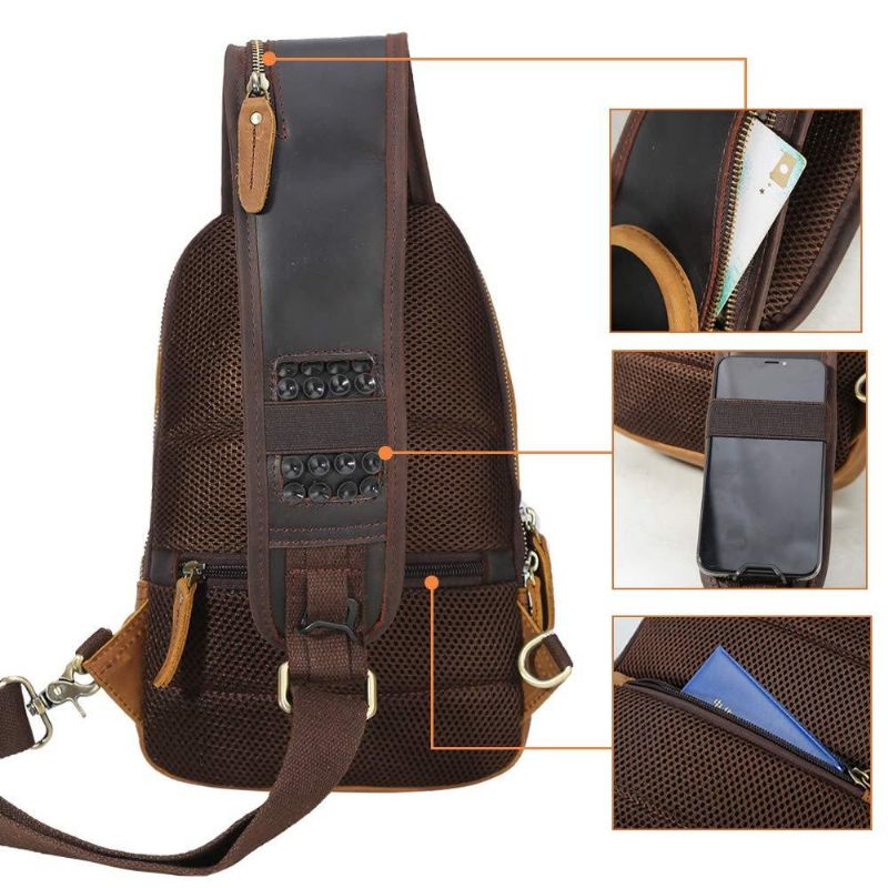 Férfi Crossbody Bőr Csomag