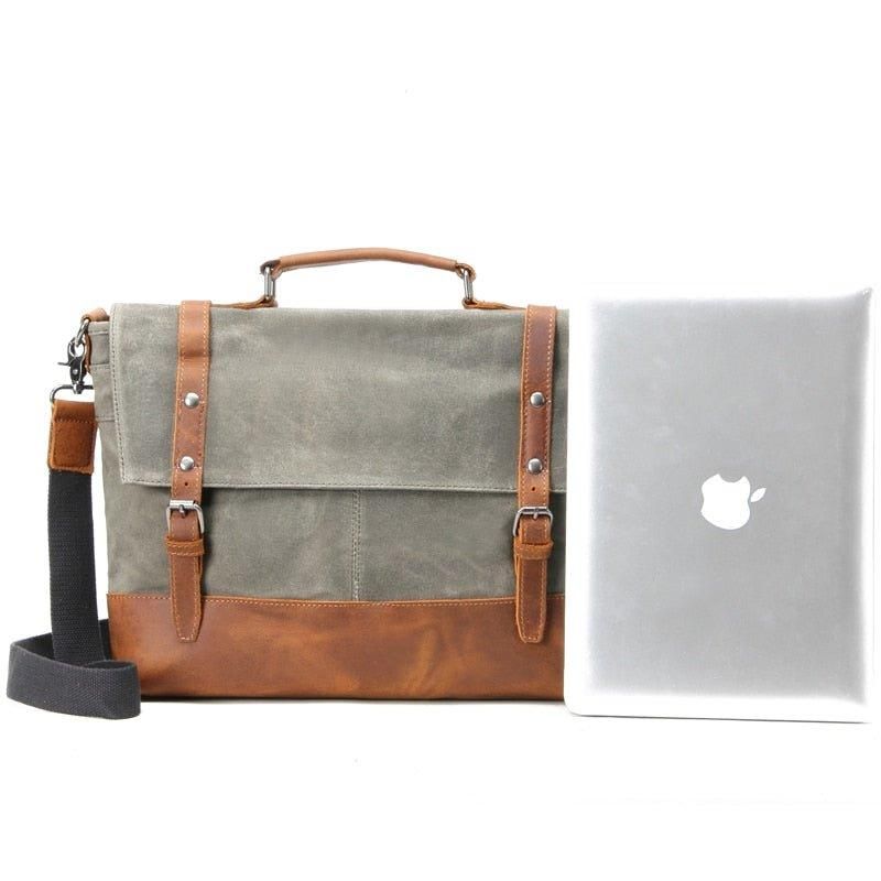 Férfi Laptop Messenger Vászontáska