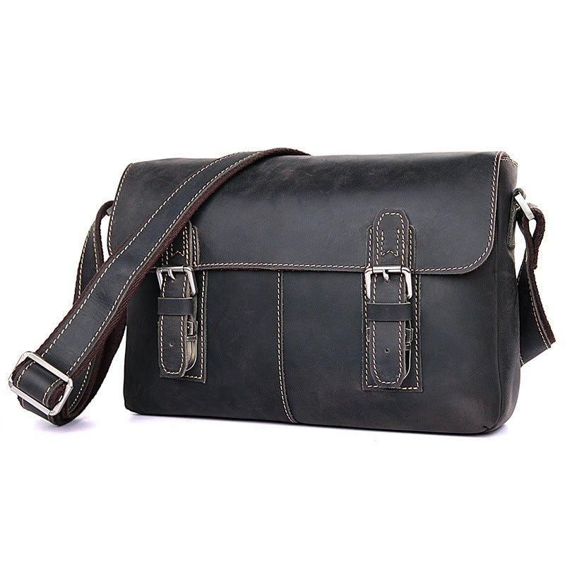 Férfi Vintage Bőr Crossbody Futártáska