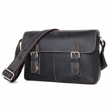 Férfi Vintage Bőr Crossbody Futártáska