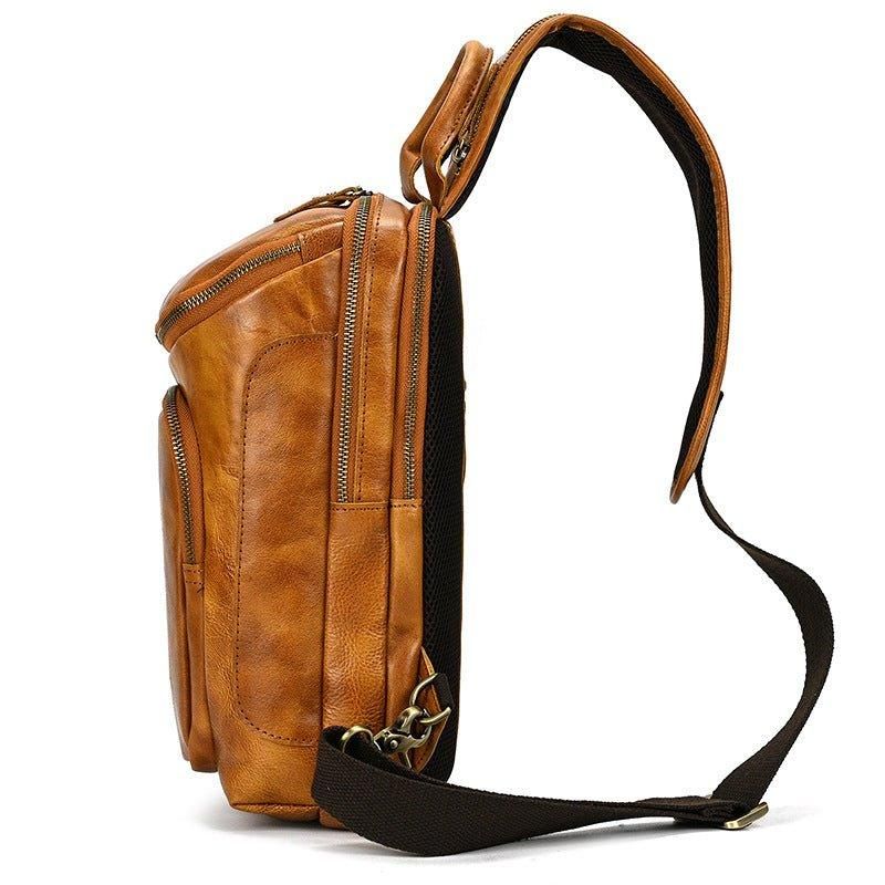 Marhabőr Cross Body Sling Táska Férfiaknak