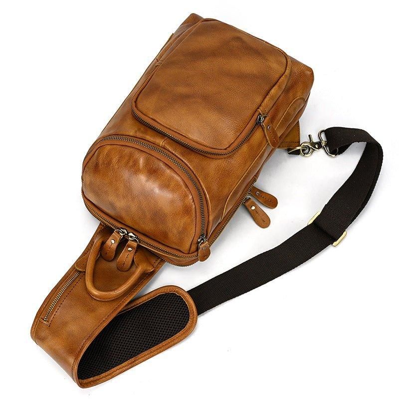 Marhabőr Cross Body Sling Táska Férfiaknak