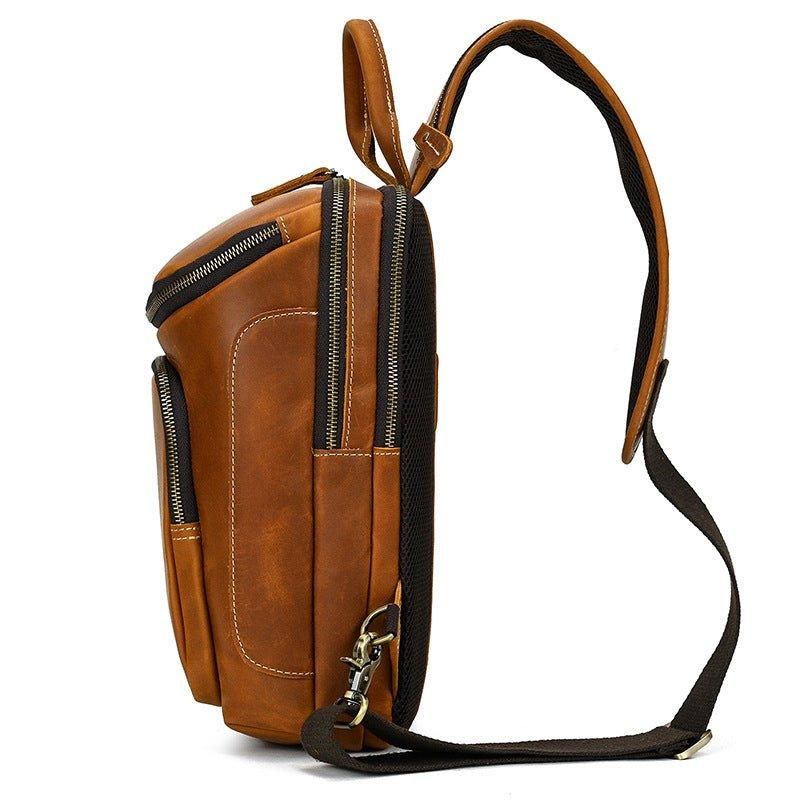 Marhabőr Cross Body Sling Táska Férfiaknak