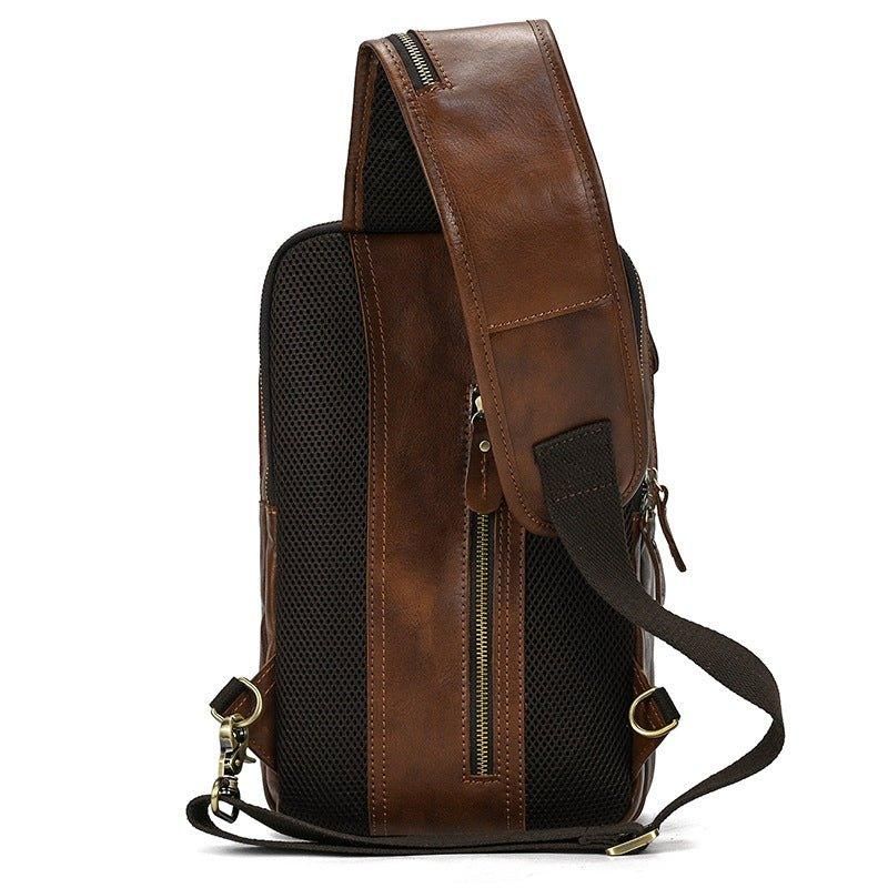 Marhabőr Cross Body Sling Táska Férfiaknak