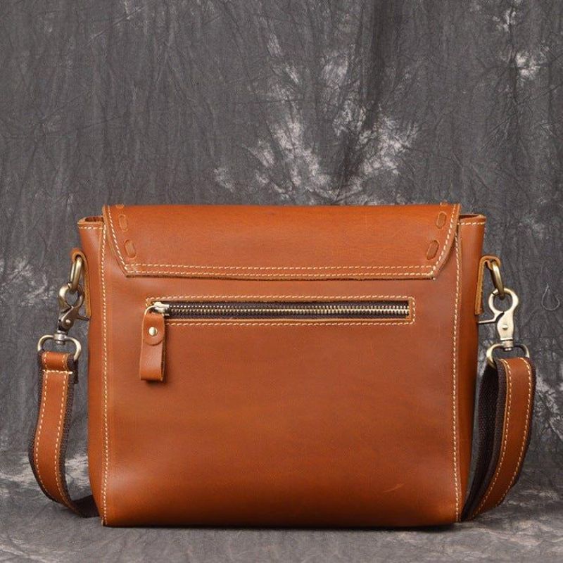 Női Crossbody Messenger Táska Bőr Kézzel Készített