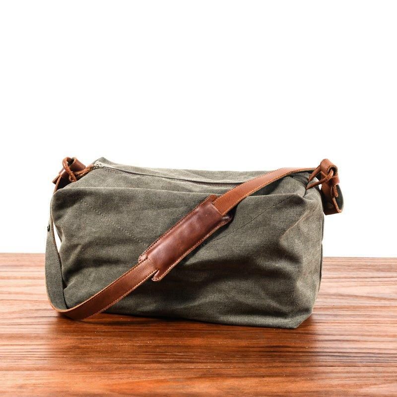 Vászon Crossbody Messenger Bag Férfi