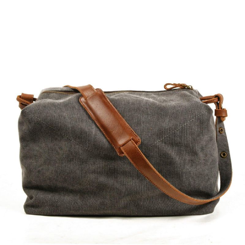 Vászon Crossbody Messenger Bag Férfi