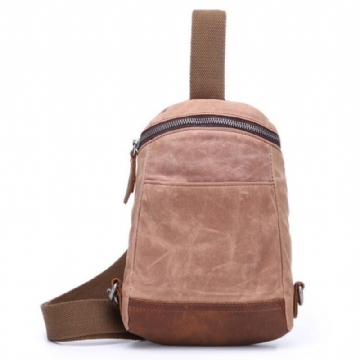 Viaszított Vászon Crossbody Táska