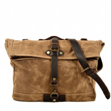 Vintage Canvas Messenger Bag Laptop És Motobags