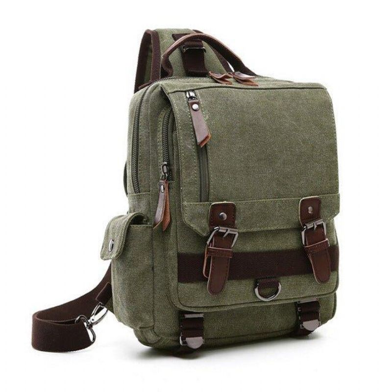 Vintage Canvas Messenger Sling Táska