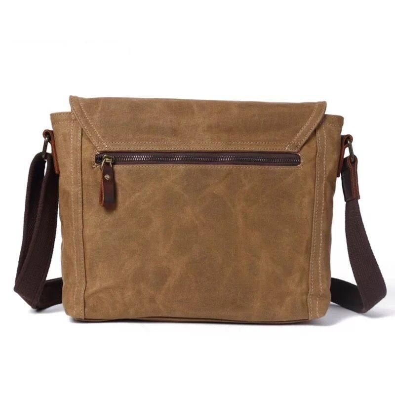 Vintage Messenger Bag Vászon Crossbody Férfiaknak