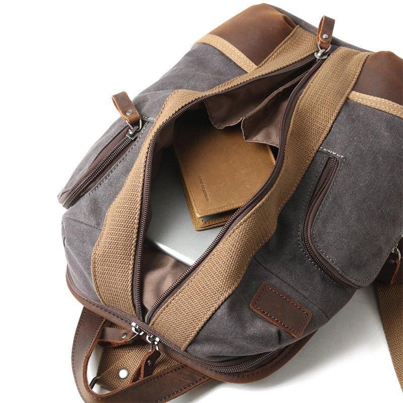 Vízálló Vászon Crossbody Sling Hátizsák