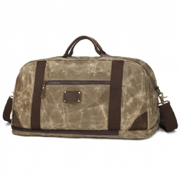 Waxed Canvas Weekender Duffle Bag Hátizsák